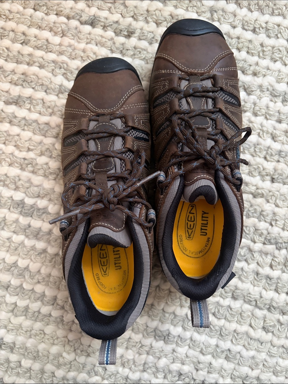 Keen Brown and Black Flint Men’s Athletic Utility Shoe